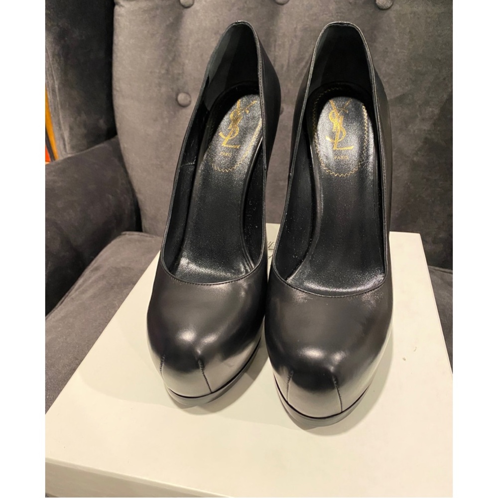 SAINT LAURENT Vernigolf Tribtoo 105 Platform Pumps